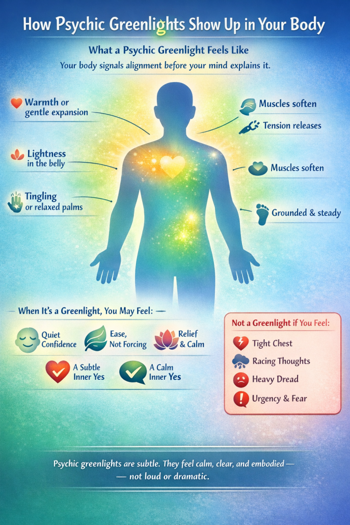 How Psychic Greenlights Show Up in Your Body
